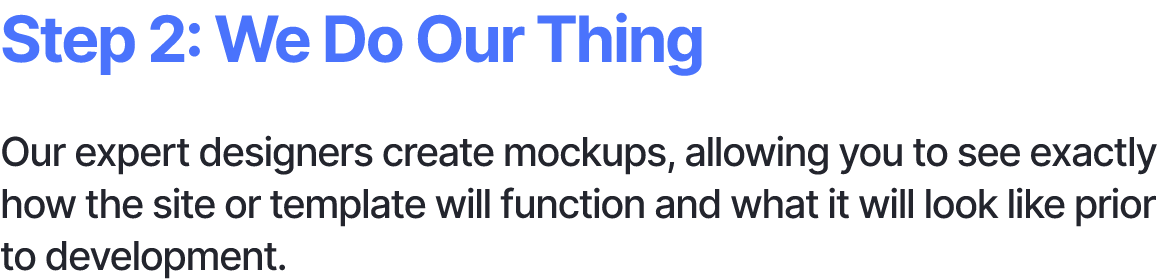 our process