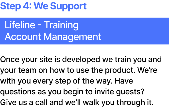 we support